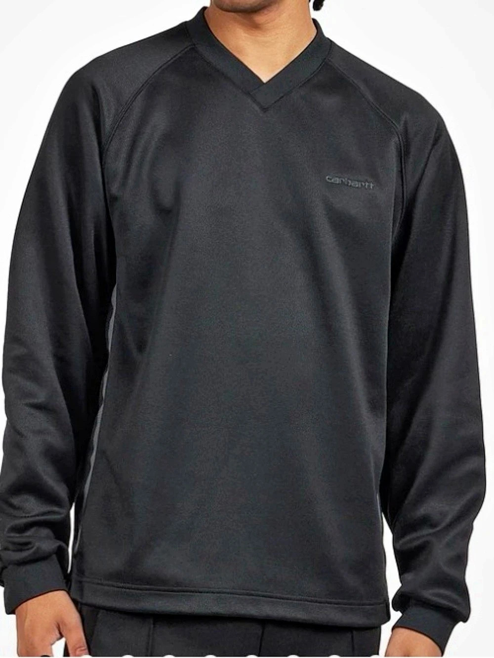Carhartt Bolan V-Neck Sweat V-Neck Sweatshirt in Black Like New